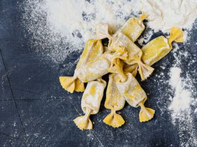 Ravioli Caramella Farina Pasta Fresca Gialla