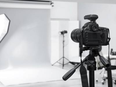 Macchina Fotografica Set Luci Cavalletto