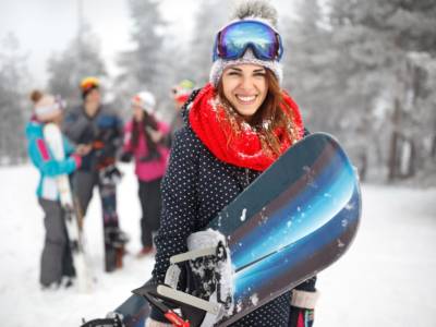 Ragazza Tuta Snowboard