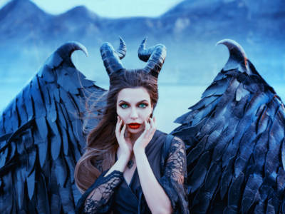 Maleficent trucco costume