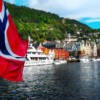 bandiera norvegia città bergen