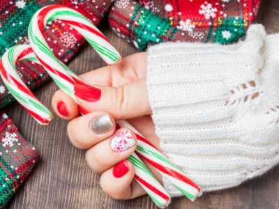 nailart unghie natale