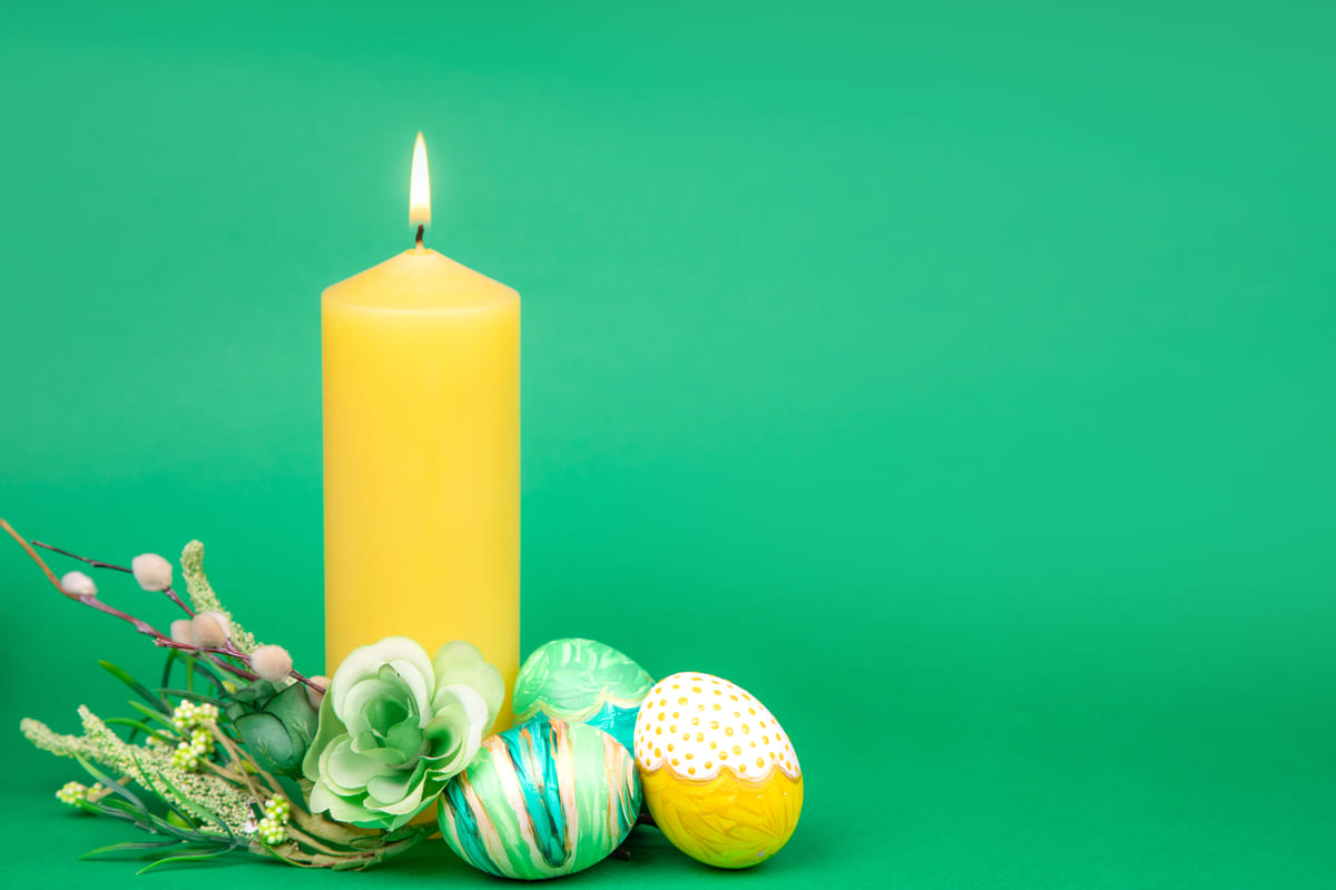 centrotavola candele uova