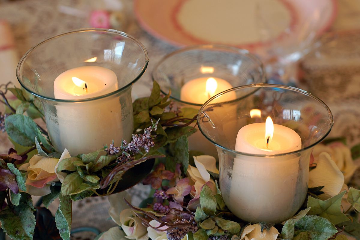 centrotavola candele matrimonio