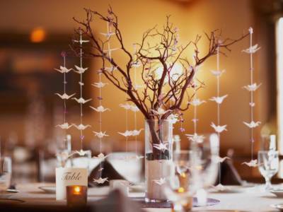 centrotavola decorazione origami