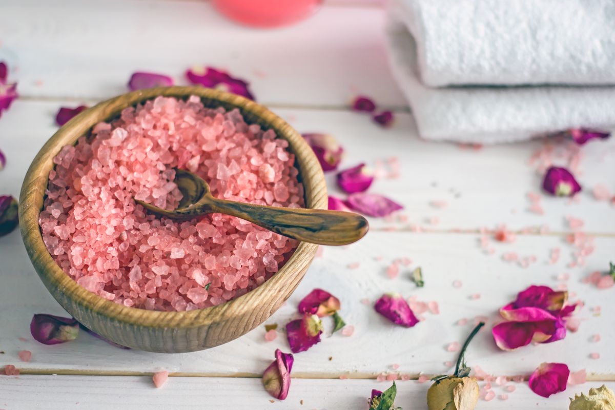 sali bagno colorati rosa