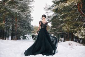 abito sposa nero