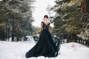 abito sposa nero