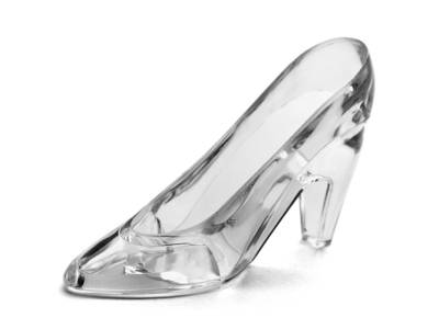 scarpa elegante trasparente