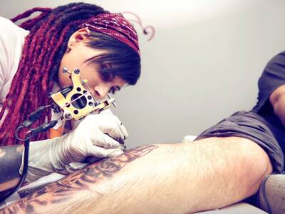 Tatuaggio al polpaccio