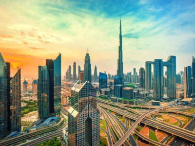 panorama città dubai