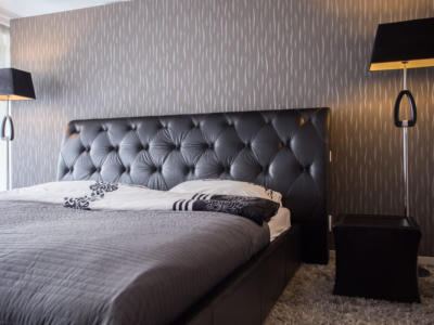 camera da letto carta parati