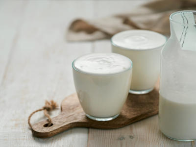 bicchieri kefir yogurt