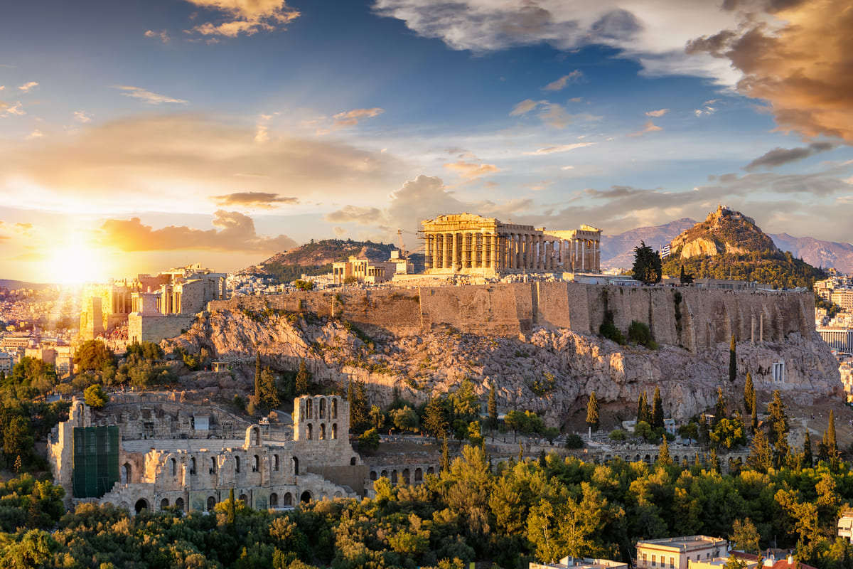 panoramica acropoli atene grecia