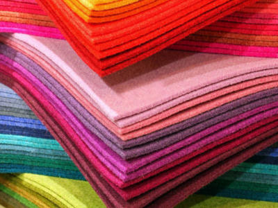 colori tessuto pezze pannolenci