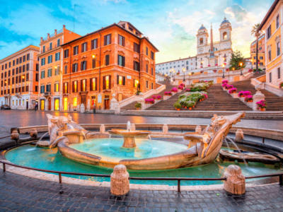 panoramica Roma piazza di spagna