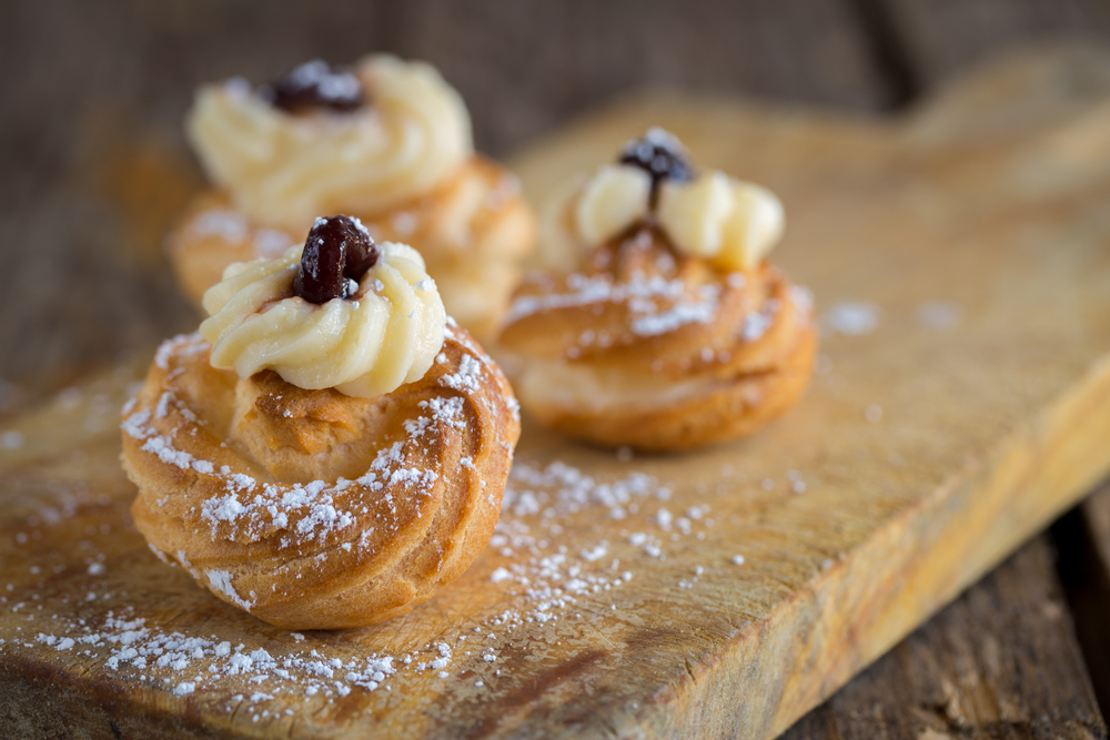 pasticcini frittelle crema