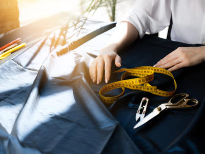 sarta tessuto metro forbici sartoria