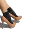 scarpe open toe con calze