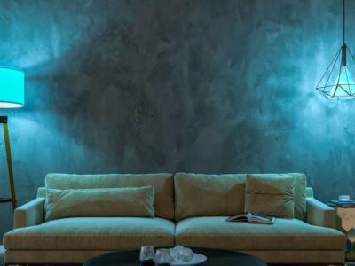 soggiorno divano lampade