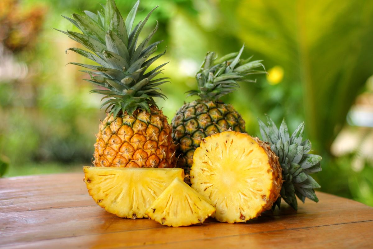 Ananas fette frutto