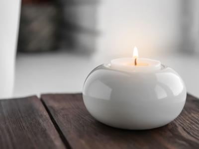 portacandele ceramica