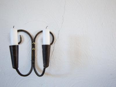 portacandele da parete