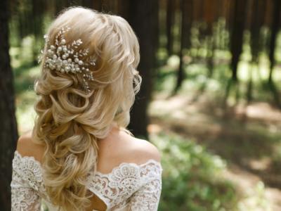 Sposa acconciatura Semiraccolto