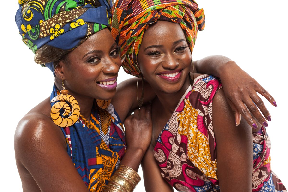 ragazze con vestiti african style