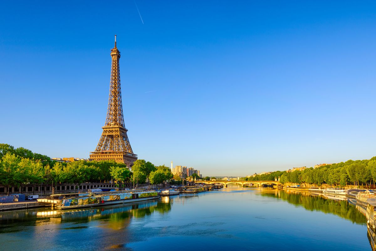 Parigi Torre Effeil fiume Senna