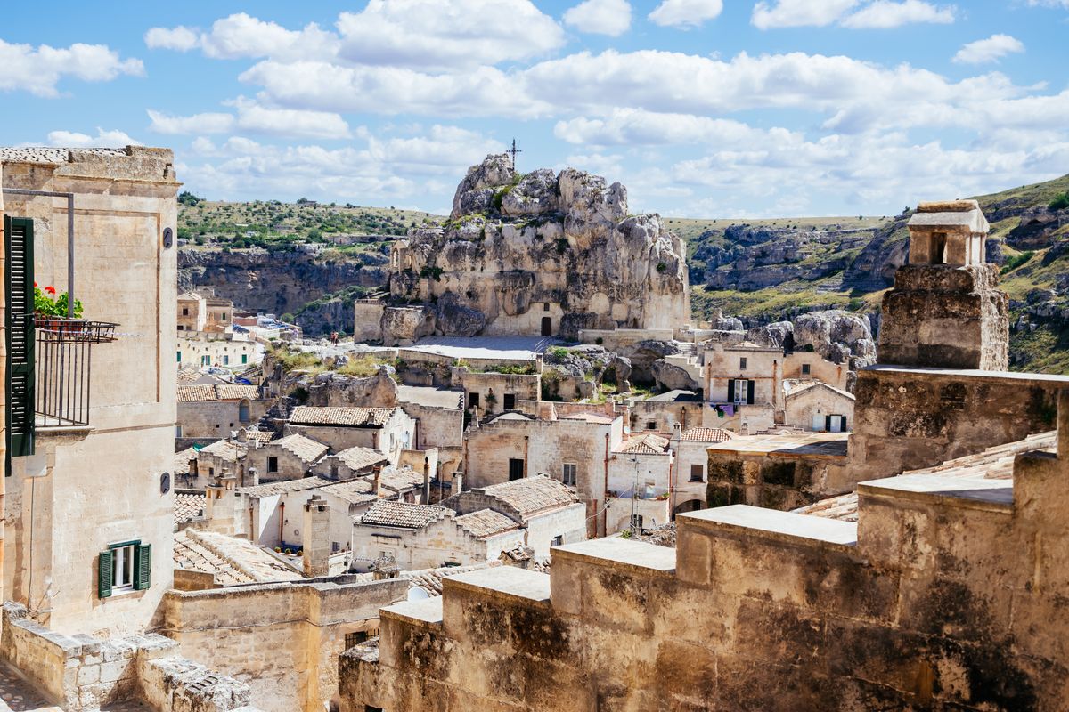 Matera es el parque de las iglesias de piedras y rubí