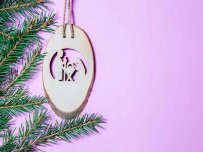 decorazione fai da te natale legno