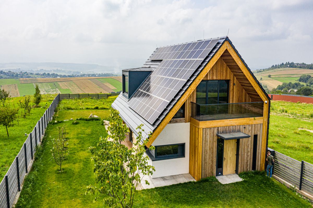 Casa in Legno Impianto Fotovoltaico
