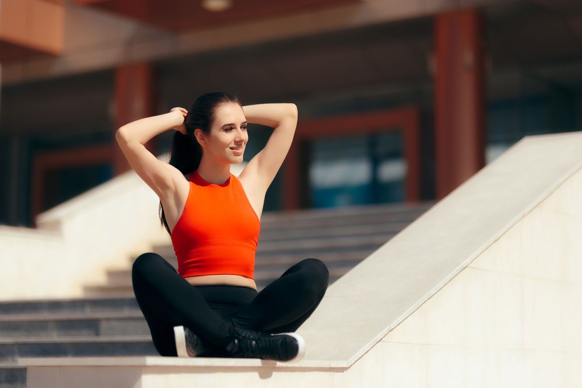 Ragazza Outfit Athleisure Sportivo