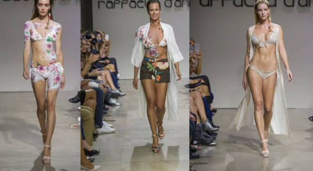 Raffaela D&#8217;Angelo primavera estate 2018: Federica Pellegrini in PAINT-KINI