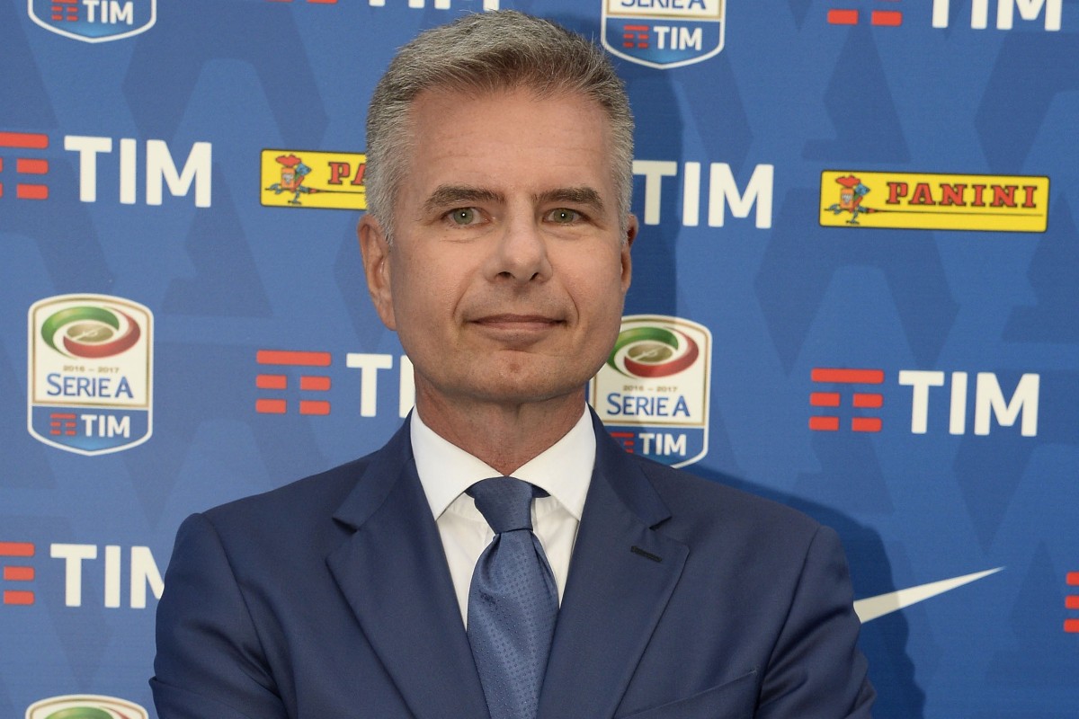 Alberto Brandi alla presentazione dei calendari di Serie A 2016-2017 (foto Daniele Buffa/Image Sport).