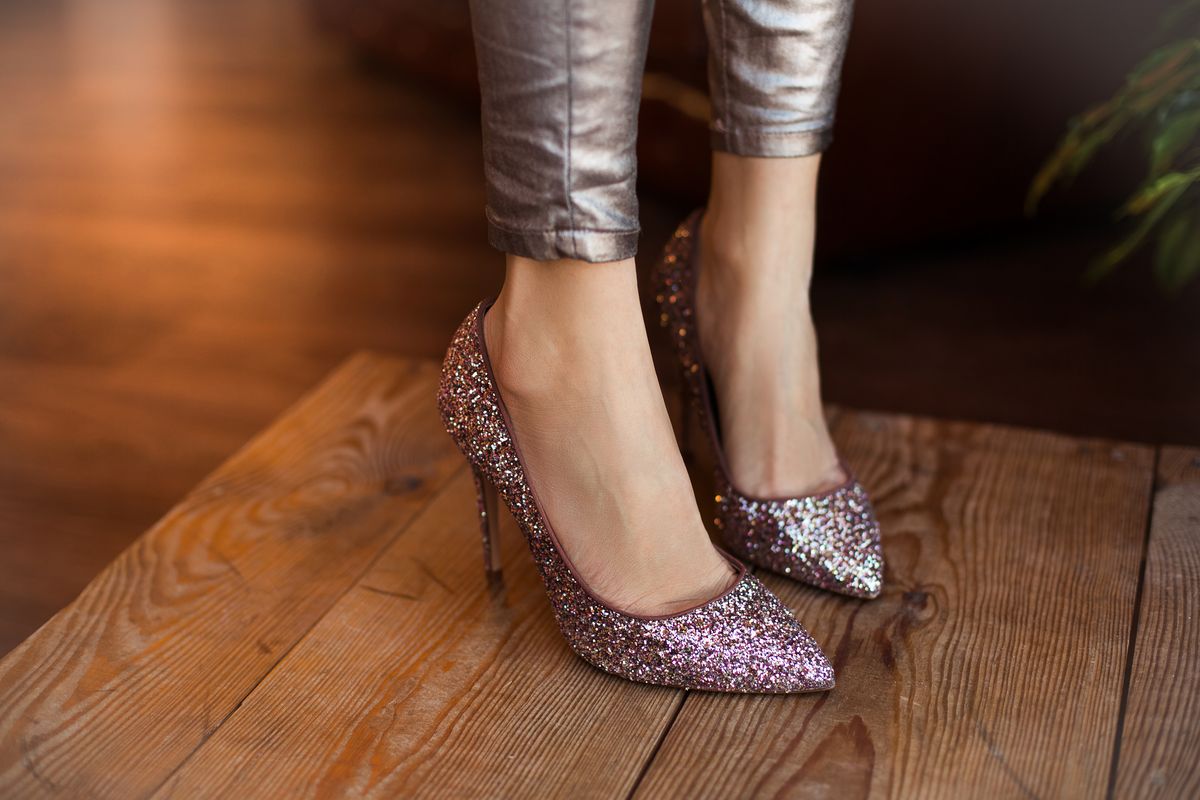 Scarpe di paillettes