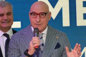 Francesco "Ciccio" Graziani durante la cerimonia dei Collari d'Oro del Comitato Olimpico Nazionale Italiano