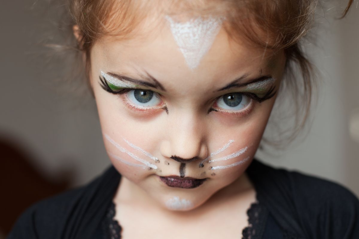 Trucco per bambina da gatto