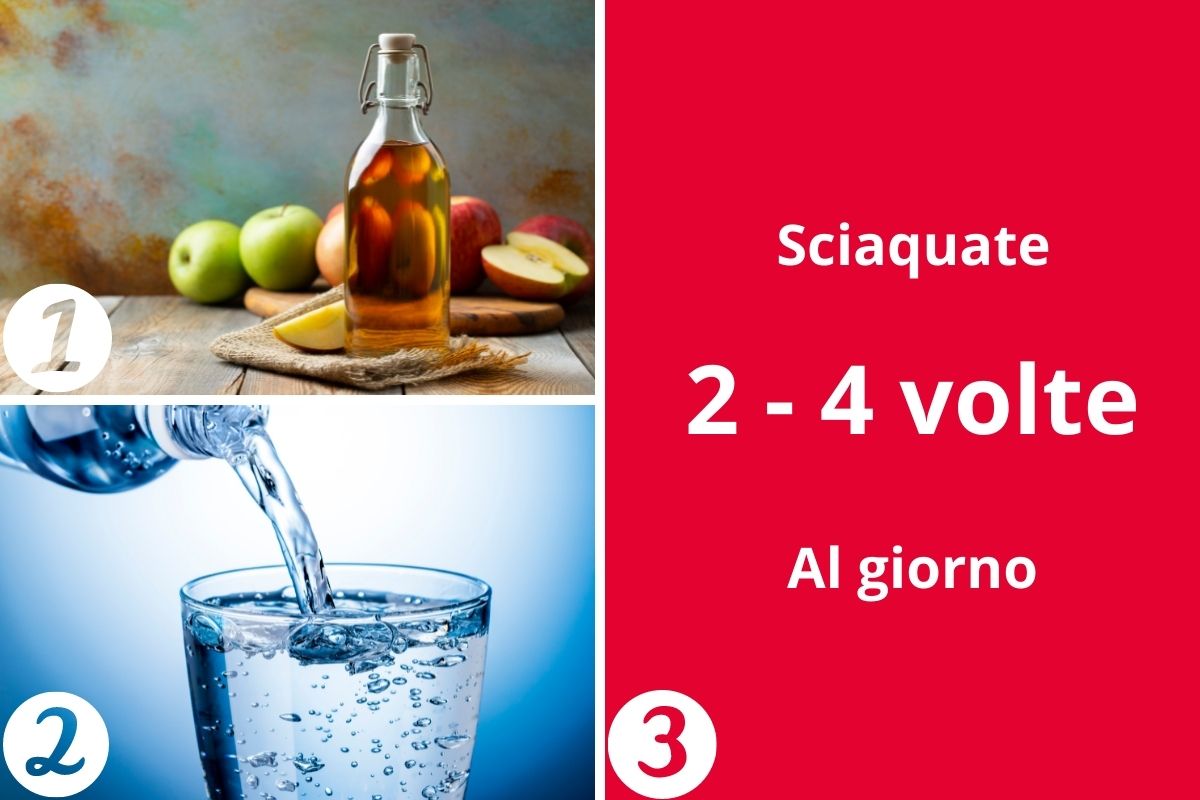 Lingua bianchissima rimedio aceto di mele