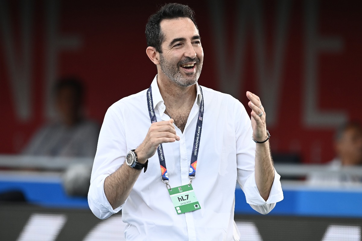 Alessandro Antinelli a bordocampo durante Italia-Germania di Nations League.