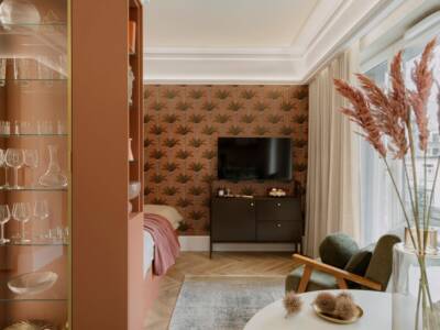 Arredamento camera da letto carta da parati