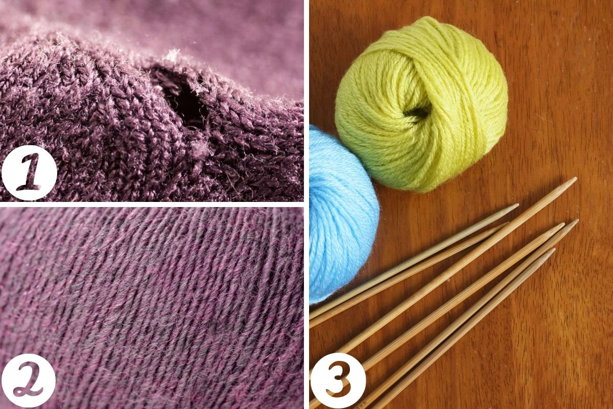 Come rammendare un buco nel maglione