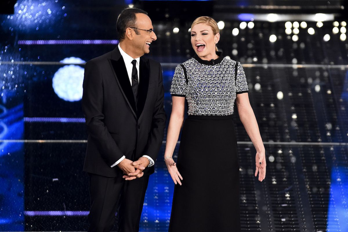 Carlo Conti e Emma Marrone