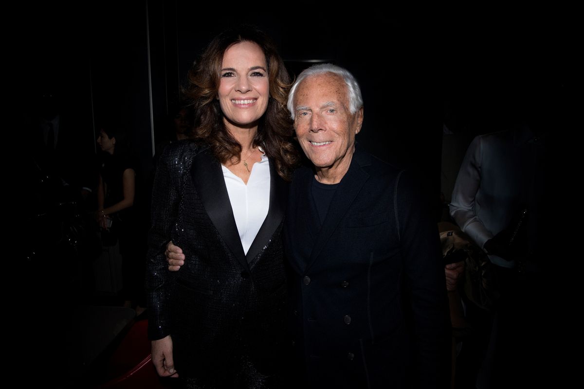 Giorgio Armani e Roberta Armani 