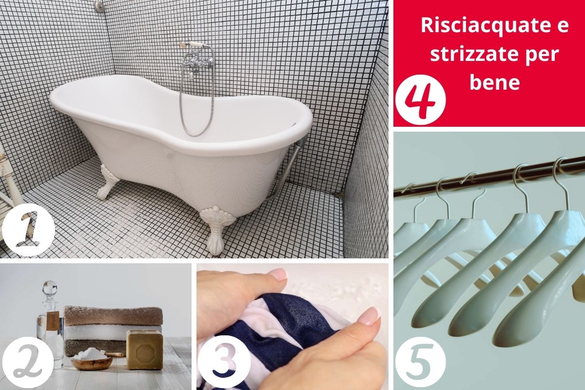 Lavaggio cappotto a mano