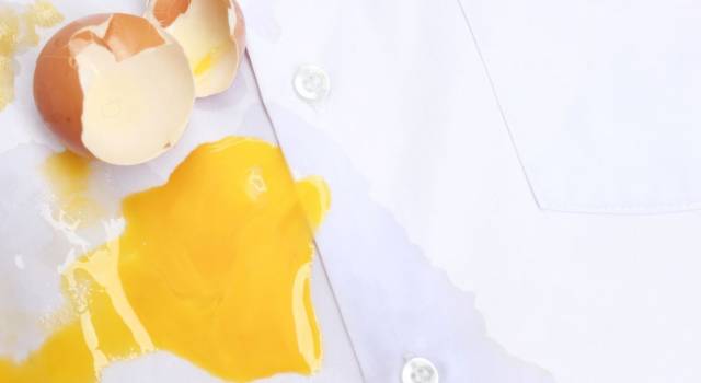 Macchie di uovo addio per sempre: ecco i rimedi fai da te per rimuoverle