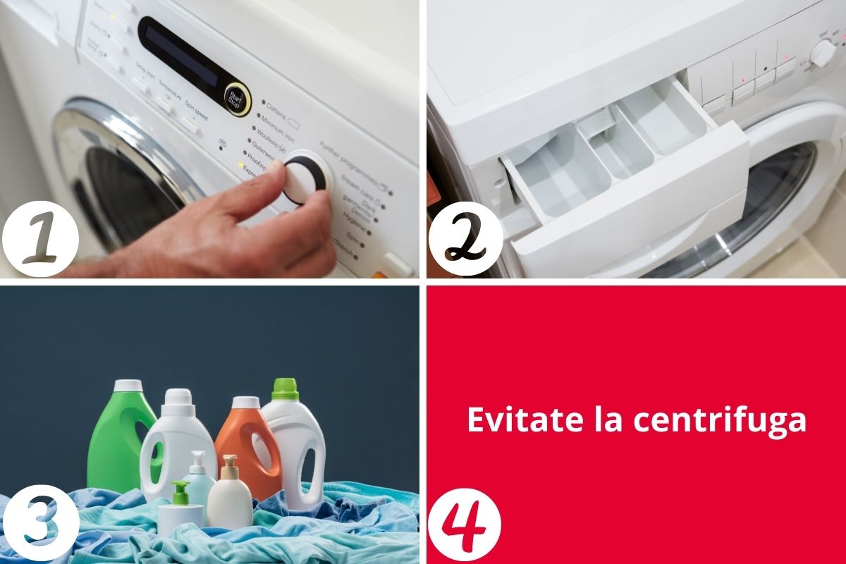 Lavare plaid di lana in lavatrice