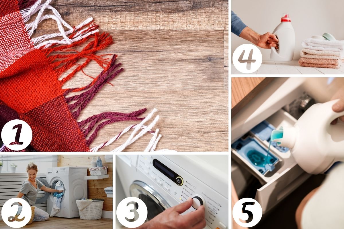 Lavare plaid di pile in lavatrice