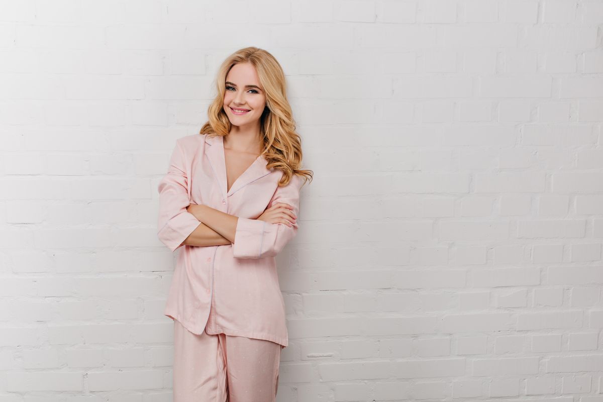 Pigiama in seta rosa